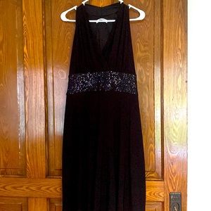 Black classic cocktail dress